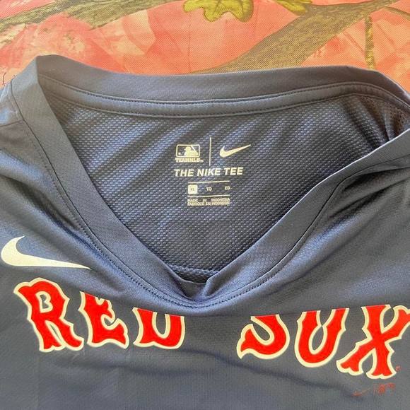 nike boston red sox # 5 short sleeve jersey tshirt - Picture 6 of 8